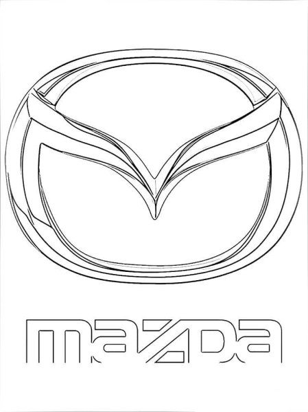 Раскраска Мазда СХ 5