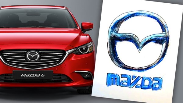 Нарисовать мазду