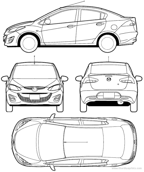 Mazda 3 хэтчбек габариты