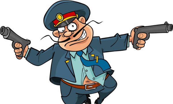 Милиционер карикатура