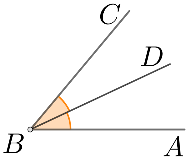 Биссектриса угла чертеж