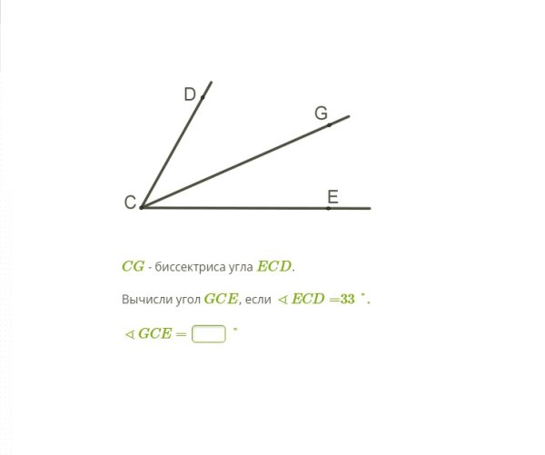 Угол биссектриса угла