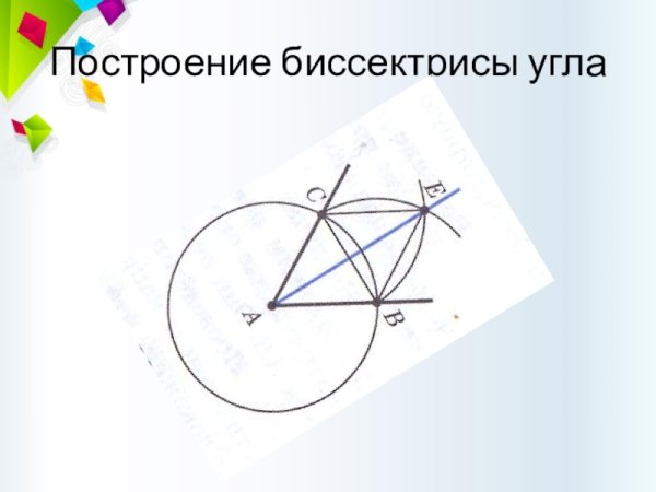 Построение биссектрисы угла