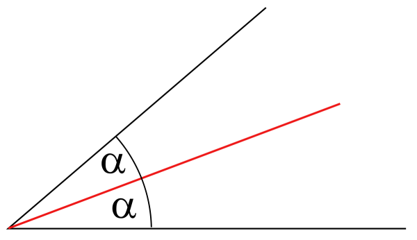Биссектриса угла чертеж