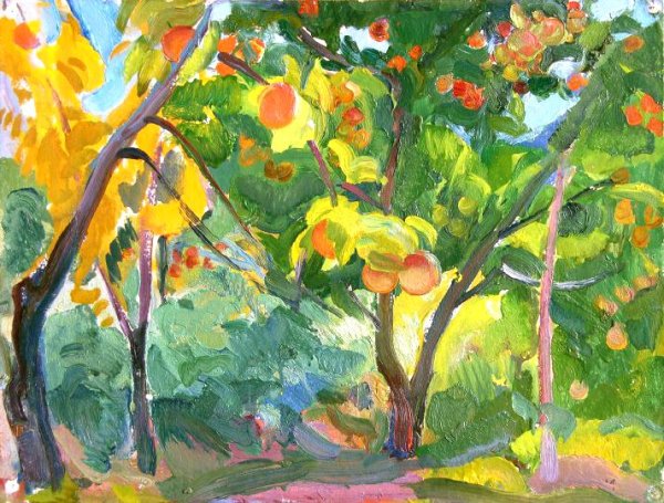 Нарисовать фруктовый сад