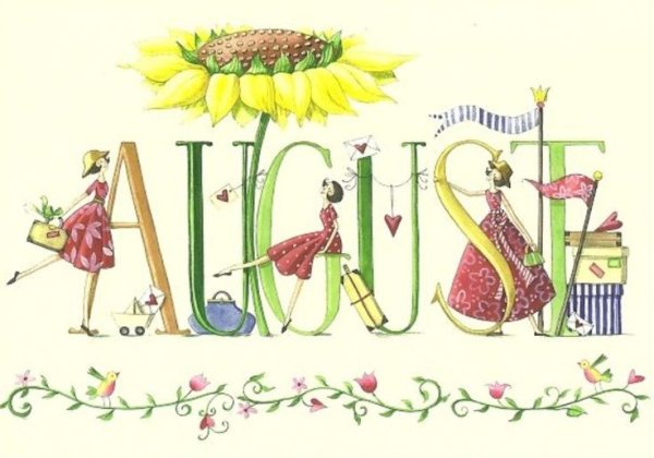 Нарисовать август