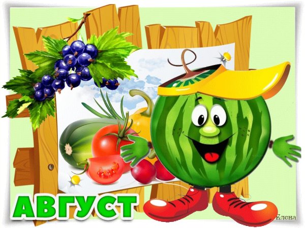 Август открытки