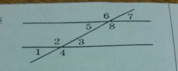 Определите углы на рисунке