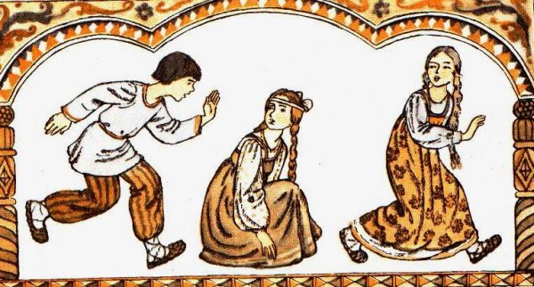 Русская народная игра Пятнашки