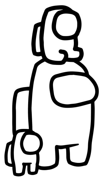 Картинки раскраски амонг АС игра