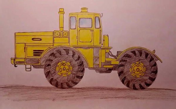 К700 Кировец трактор рисунок
