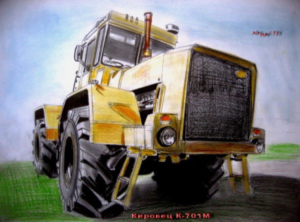 К700 Кировец трактор рисунок