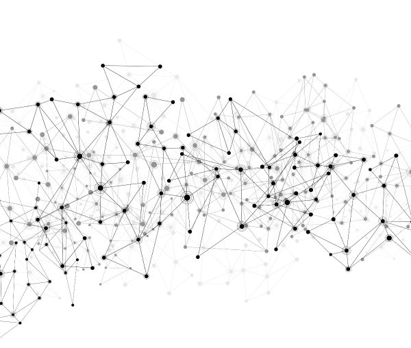 Нейронная сеть на белом фоне