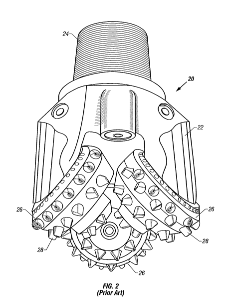 Чертеж бурового долота PDC