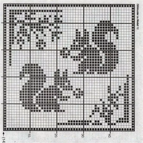 Жаккардовые узоры для детей животные