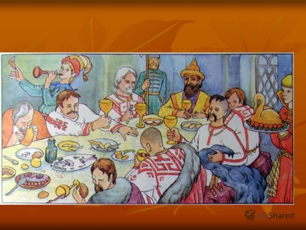 Русское застолье иллюстрации