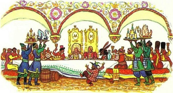 Пир в теремных палатах изо