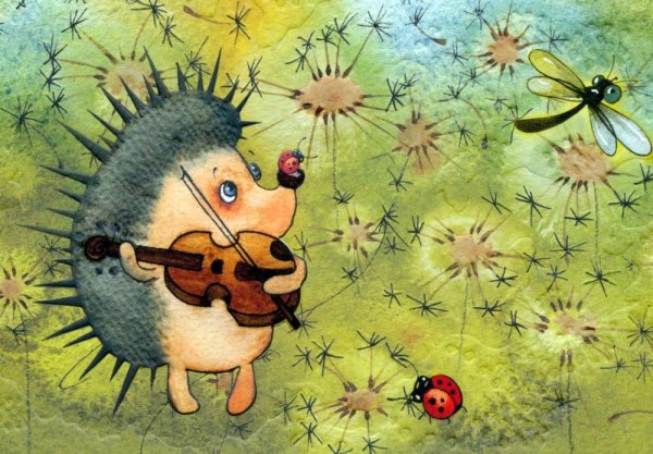 Художник Виктория Кирдий ежики