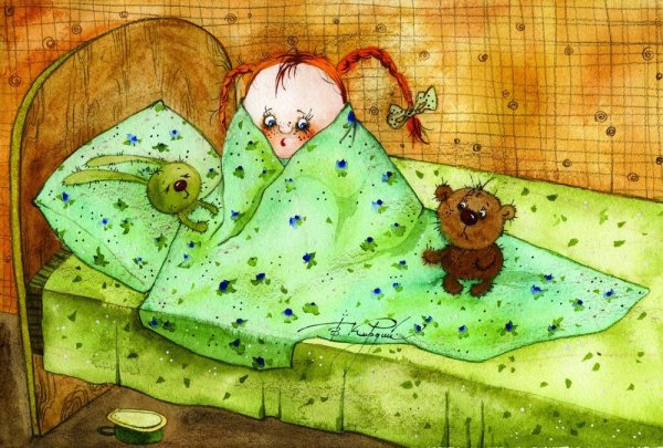 Виктория Кирдий иллюстрации акварель