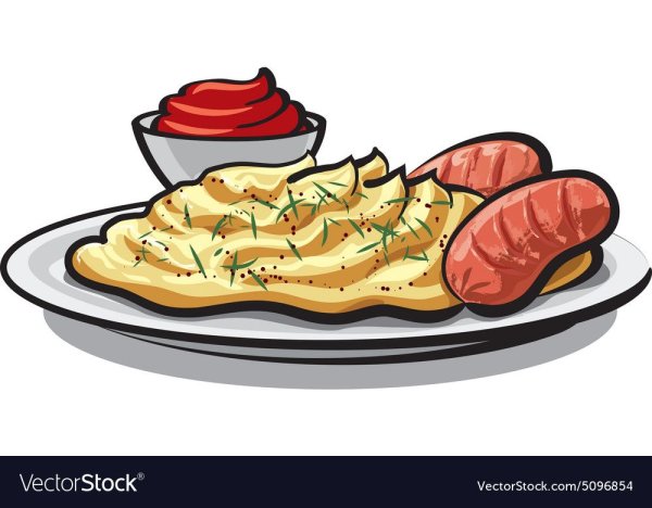 Котлеты на тарелке вектор