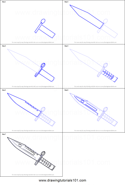 М 9 байонет нож стандофф 2 чертеж
