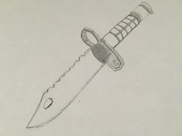Нож м9 байонет рисунок