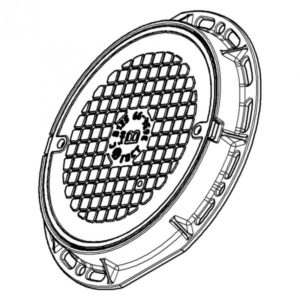 Люк чугунный средний с в125 -2-60 с запорным устройством