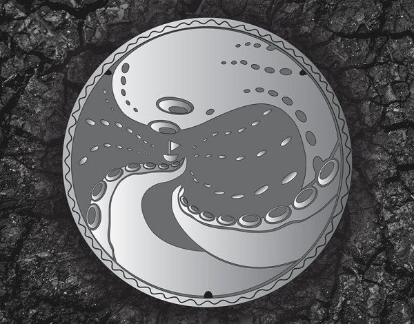 Канализационный люк иконка