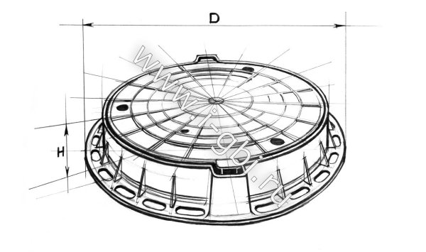 Крышка люка вектор