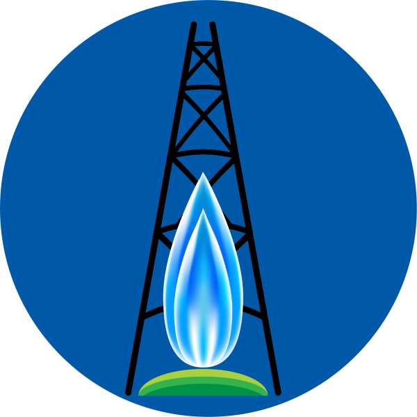 Природный ГАЗ значок