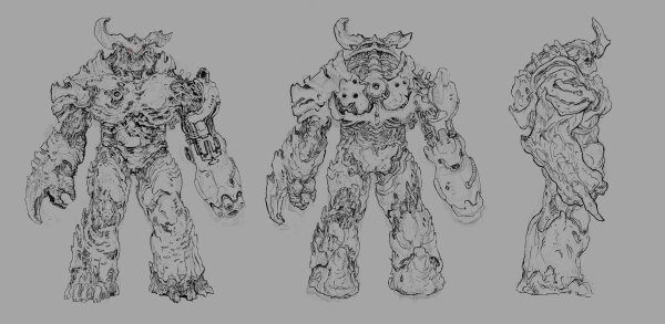 Эскизы чудовищ