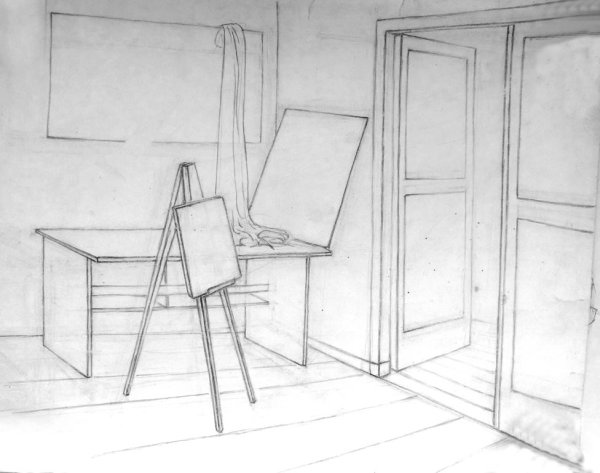 Комната для рисования для художников