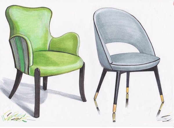 Стул набросок