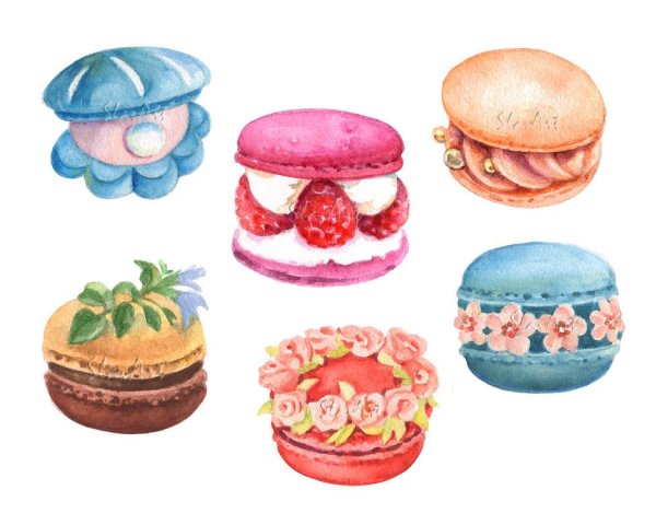 Макарунс рисунок