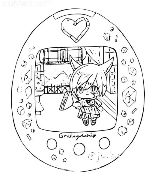 Распечатка тамагочи