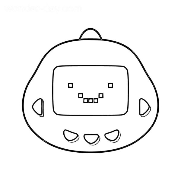 Тамагочи рисунок