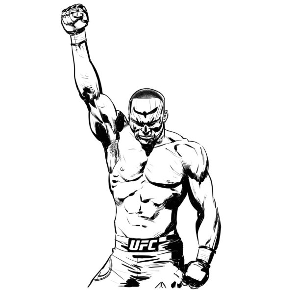 Боксер зарисовка