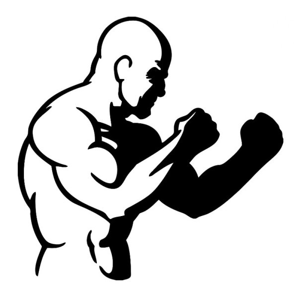 Смешанные единоборства силуэт