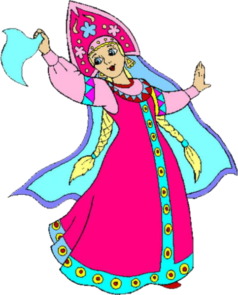 Раскраска "народные костюмы"