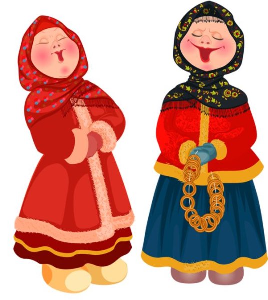 Иллюстрации девочки в народных костюмах