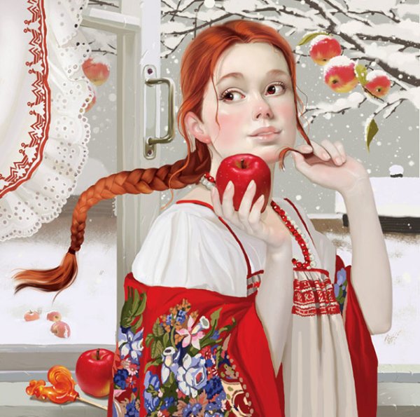 Крестьянка в народном костюме