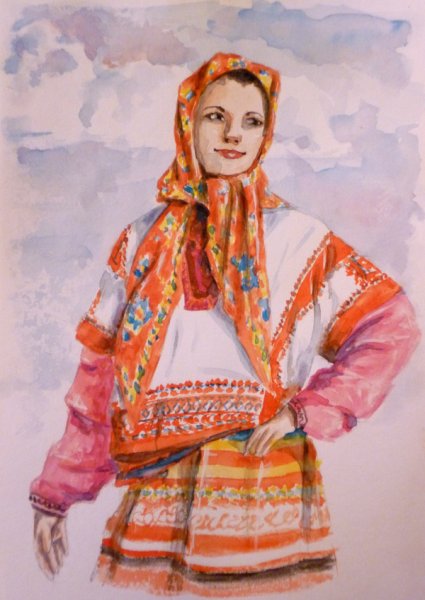 Баба рисунок