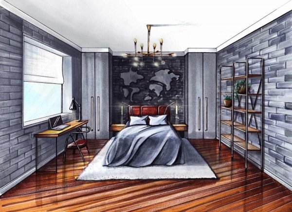 Скетч интерьера