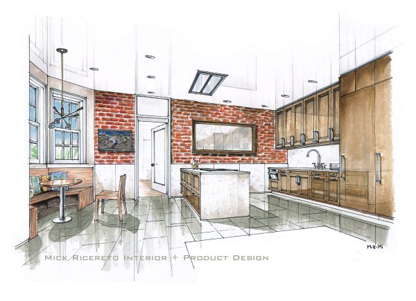 Тихомиров Сергей скетчинг интерьерный