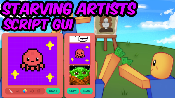 Рисунки в РОБЛОКС starving artist