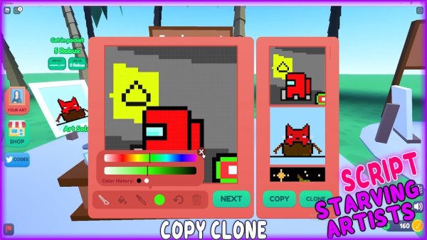 Голодающие художники РОБЛОКС