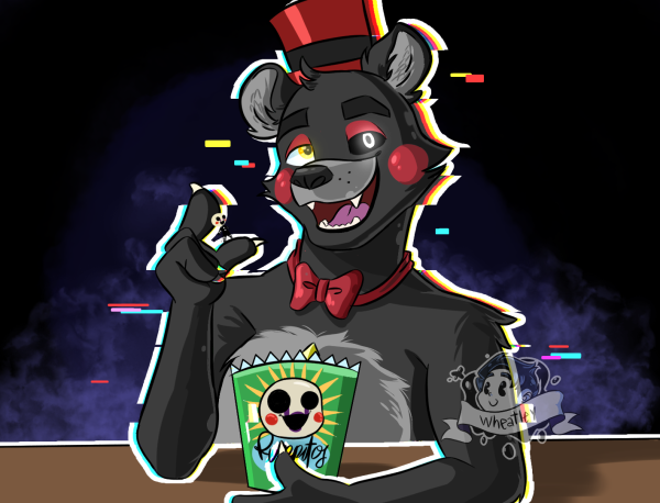 ФНАФ 6 арты Лефти и марионетка