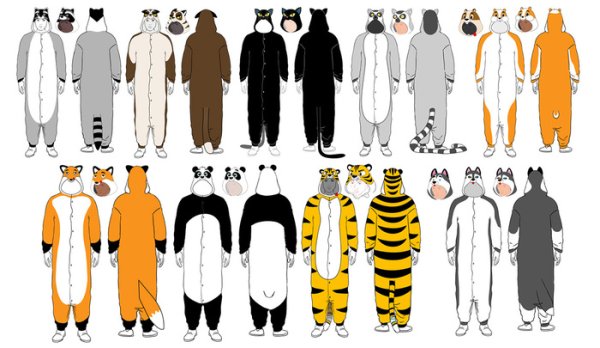 Кигуруми для срисовки