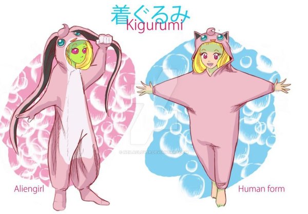 Рисунки аниме в кигуруми