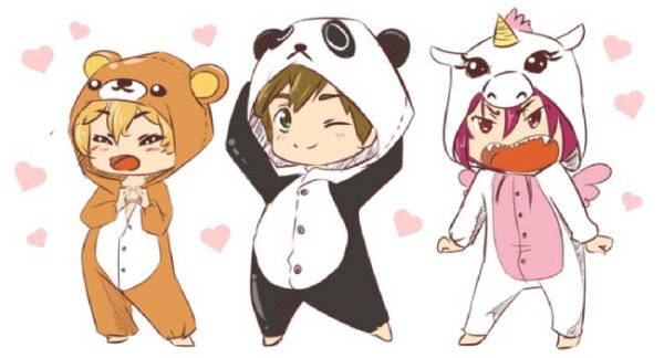 Аниме милые маленькие девочки в кигуруми